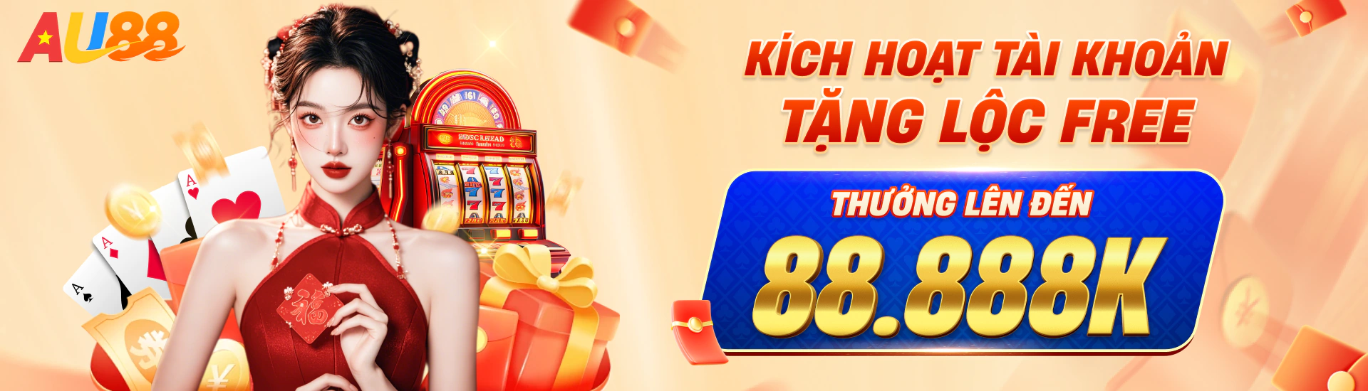 AU88 khuyến mãi không giới hạn, đăng ký nhận ngay 88k